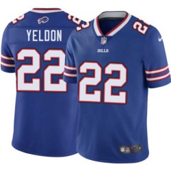 Bills #22 T.J. Yeldon Authentic Jersey -Blue