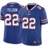 Bills #22 T.J. Yeldon Authentic Jersey -Blue