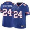 Bills #24 Booker Edgerson Authentic Jersey -Blue