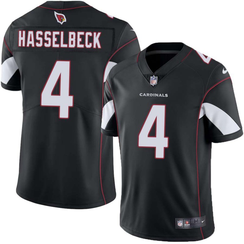 Cardinals #4 Tim Hasselbeck Stitched Black Jersey