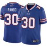 Bills #30 Bacarri Rambo Authentic Jersey -Blue