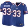 Bills #33 Ron Brooks Authentic Jersey -Blue