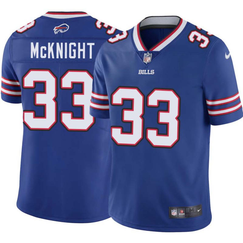 Bills #33 Ted McKnight Authentic Jersey -Blue