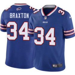 Bills #34 Jim Braxton Authentic Jersey -Blue