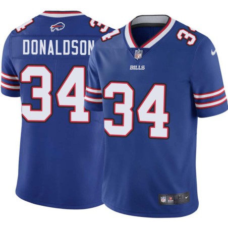 Bills #34 Gene Donaldson Authentic Jersey -Blue