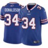 Bills #34 Gene Donaldson Authentic Jersey -Blue