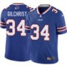 Bills #34 Cookie Gilchrist Authentic Jersey -Blue