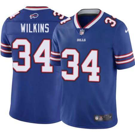 Bills #34 Gary Wilkins Authentic Jersey -Blue