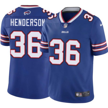 Bills #36 Jerome Henderson Authentic Jersey -Blue