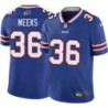 Bills #36 Jonathan Meeks Authentic Jersey -Blue