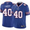 Bills #40 Deon Lacey Authentic Jersey -Blue