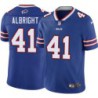 Bills #41 Ira Albright Authentic Jersey -Blue