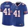 Bills #41 Greg Evans Authentic Jersey -Blue