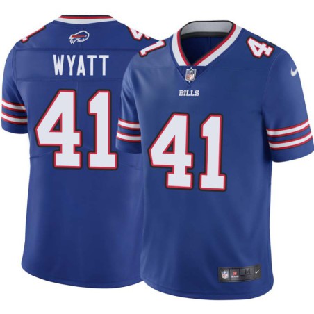 Bills #41 Alvin Wyatt Authentic Jersey -Blue