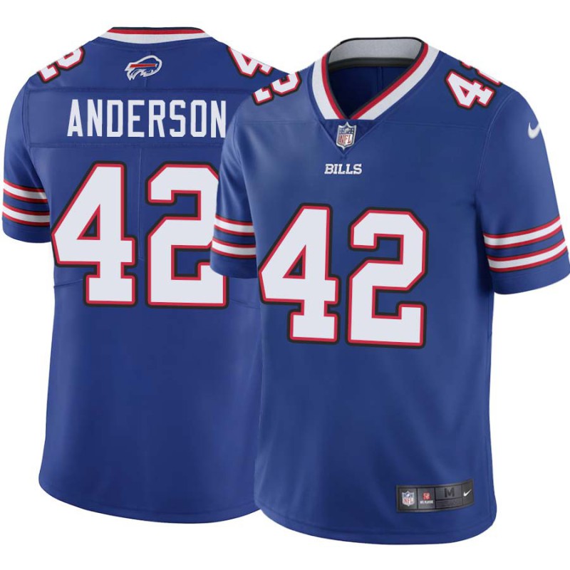 Bills #42 Andre' Anderson Authentic Jersey -Blue