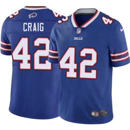 Bills #42 Neal Craig Authentic Jersey -Blue