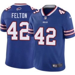 Bills #42 Jerome Felton Authentic Jersey -Blue