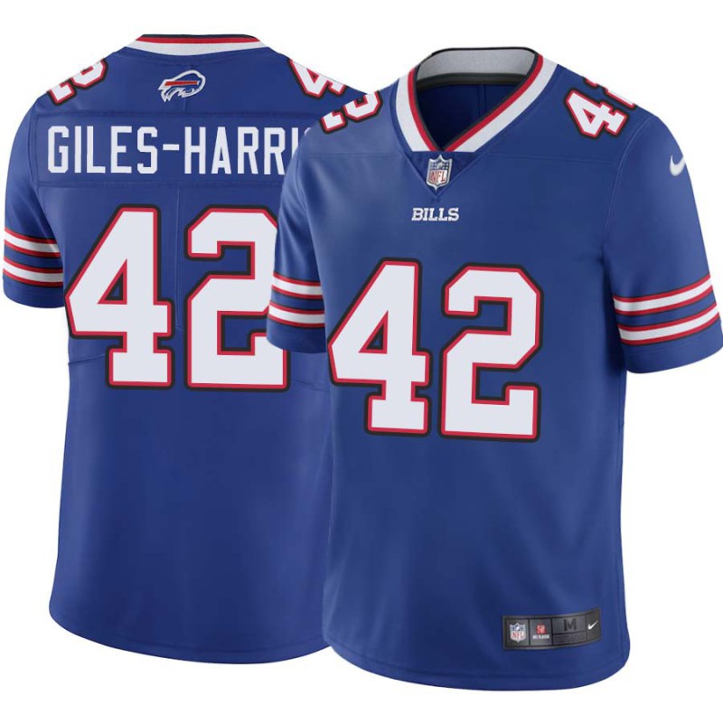 Bills #42 Joe Giles-Harris Authentic Jersey -Blue