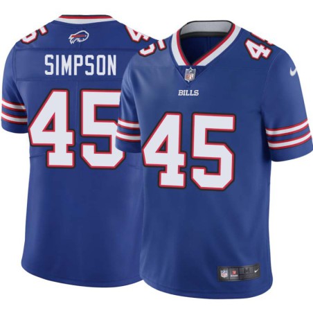 Bills #45 Bill Simpson Authentic Jersey -Blue