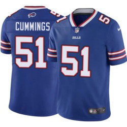 Bills #51 Joe Cummings Authentic Jersey -Blue