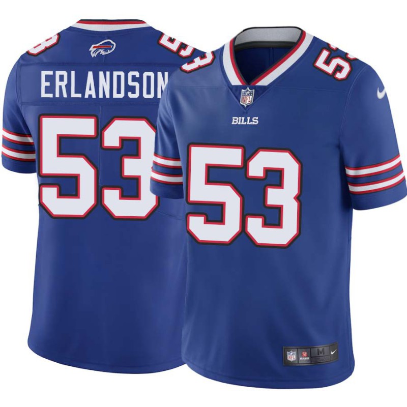 Bills #53 Tom Erlandson Authentic Jersey -Blue