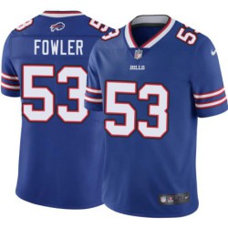 Bills #53 Wayne Fowler Authentic Jersey -Blue