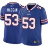 Bills #53 Mario Haggan Authentic Jersey -Blue