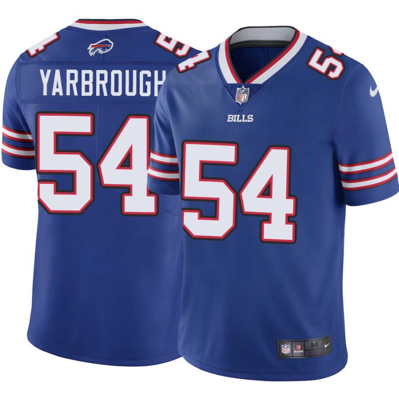 Bills #54 Eddie Yarbrough Authentic Jersey -Blue