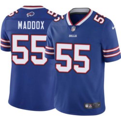 Bills #55 Mark Maddox Authentic Jersey -Blue