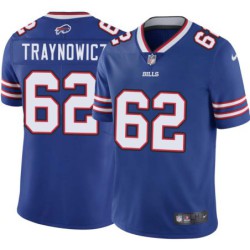 Bills #62 Mark Traynowicz Authentic Jersey -Blue