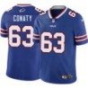 Bills #63 Bill Conaty Authentic Jersey -Blue