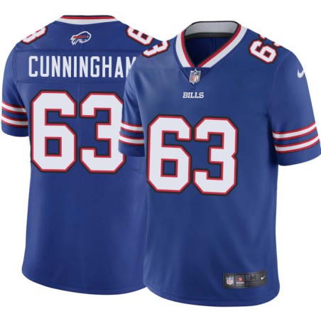 Bills #63 Dick Cunningham Authentic Jersey -Blue