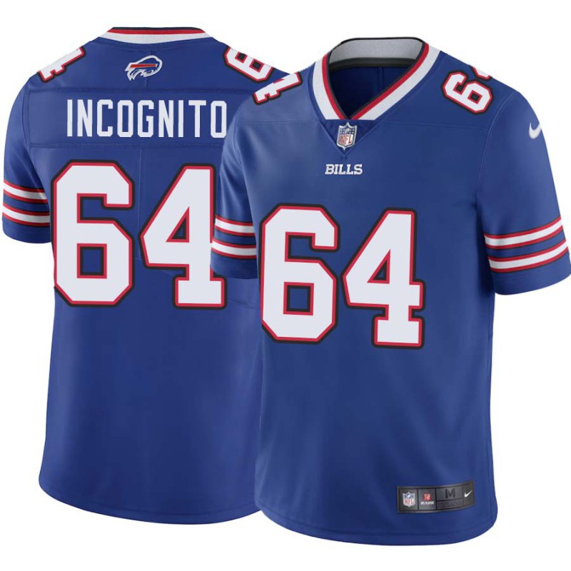 Bills #64 Richie Incognito Authentic Jersey -Blue