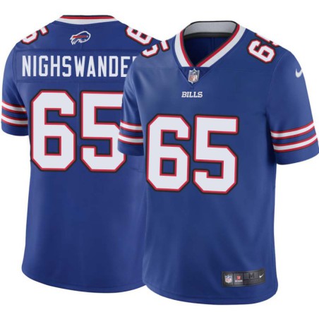 Bills #65 Nick Nighswander Authentic Jersey -Blue