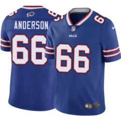 Bills #66 Bennie Anderson Authentic Jersey -Blue