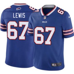 Bills #67 Patrick Lewis Authentic Jersey -Blue