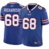 Bills #68 Cyril Richardson Authentic Jersey -Blue