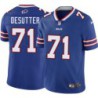 Bills #71 Wayne DeSutter Authentic Jersey -Blue