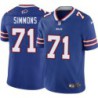 Bills #71 Kendall Simmons Authentic Jersey -Blue