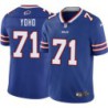 Bills #71 Mack Yoho Authentic Jersey -Blue