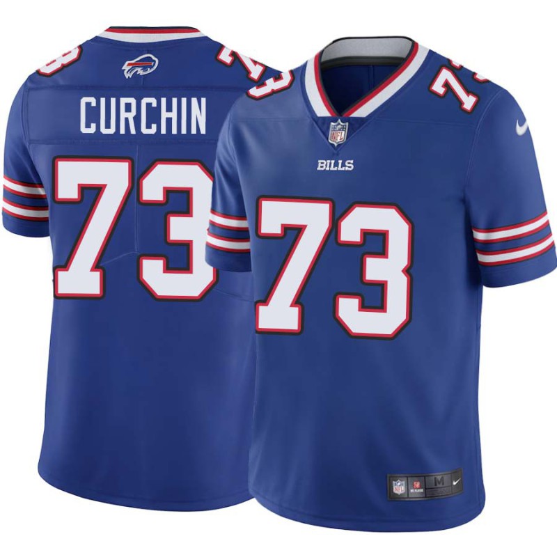 Bills #73 Jeff Curchin Authentic Jersey -Blue