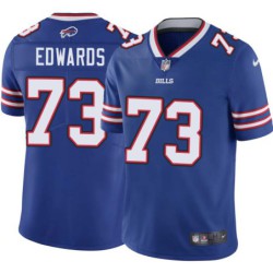 Bills #73 Earl Edwards Authentic Jersey -Blue