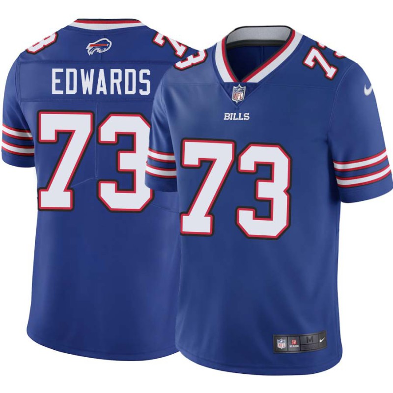 Bills #73 Earl Edwards Authentic Jersey -Blue