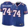 Bills #74 Chuck DeVleigher Authentic Jersey -Blue