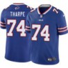 Bills #74 Richard Tharpe Authentic Jersey -Blue