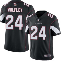 Cardinals #24 Ron Wolfley Stitched Black Jersey