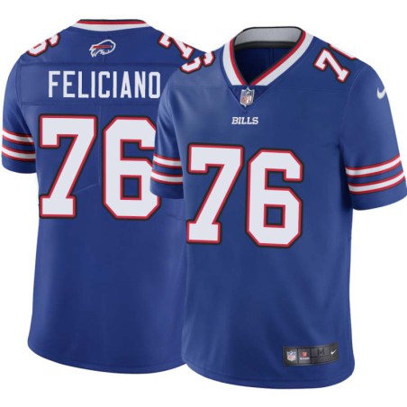 Bills #76 Jon Feliciano Authentic Jersey -Blue