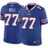 Bills #77 Demetress Bell Authentic Jersey -Blue