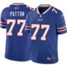 Bills #77 Jerry Patton Authentic Jersey -Blue