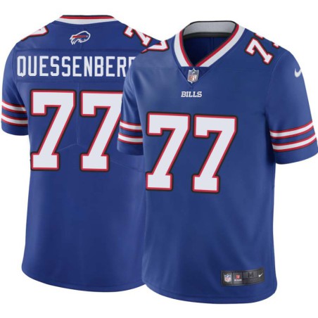 Bills #77 David Quessenberry Authentic Jersey -Blue